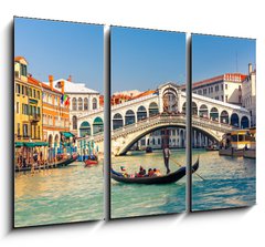 Obraz 3D tdln - 105 x 70 cm F_BB63839278 - Rialto Bridge in Venice