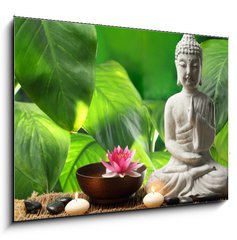 Obraz 1D - 100 x 70 cm F_E68464506 - Buddha in meditation