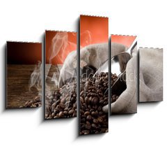 Obraz 5D ptidln - 150 x 100 cm F_GB32281314 - hot roasted coffee beans