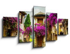 Obraz 5D ptidln - 125 x 70 cm F_GS54256974 - art beautiful old town of Provence