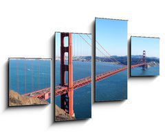 Obraz 4D tydln - 100 x 60 cm F_IS22498511 - San Francisco - Golden Gate Bridge