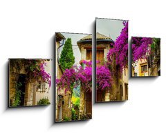 Obraz 4D tydln - 100 x 60 cm F_IS54256974 - art beautiful old town of Provence