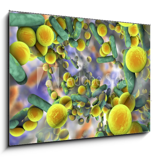 Obraz do bytu bakterie abstrakt