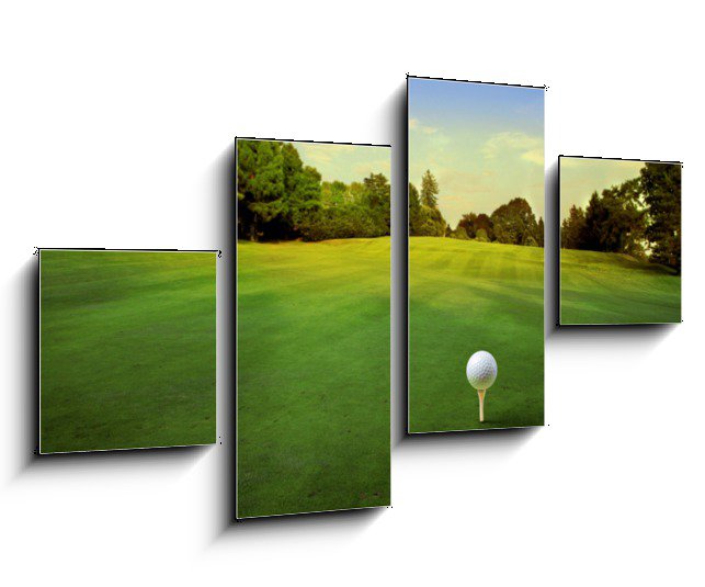 Obraz na stěnu Golfové hřiště s míčkem