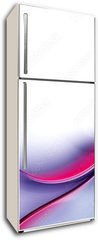 Samolepka na lednici fólie 80 x 200, 100035774 - Awesome Abstract Blue Purple Wave Design - Úžasný abstraktní modrý fialový vlnový design