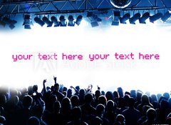 Samolepka flie 100 x 73, 10018739 - Blaue Party und Fl che f r eigenen Text