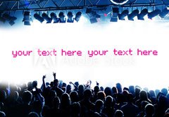 Fototapeta pltno 174 x 120, 10018739 - Blaue Party und Fl che f r eigenen Text