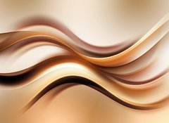 Fototapeta vliesov 100 x 73, 100548617 - Abstract Gold Wave Design Background