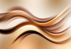 Fototapeta145 x 100  Abstract Gold Wave Design Background, 145 x 100 cm