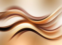 Fototapeta plátno 160 x 116, 100548617 - Abstract Gold Wave Design Background - Pozadí abstraktní zlaté vlny