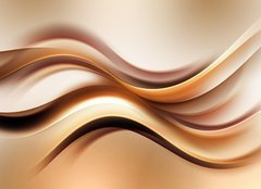 Fototapeta254 x 184  Abstract Gold Wave Design Background, 254 x 184 cm