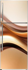 Samolepka na lednici flie 80 x 200, 100548617 - Abstract Gold Wave Design Background