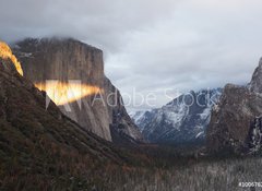 Samolepka flie 100 x 73, 100676210 - lit the tunnel view winter - zaplil zimn pohled na tunel