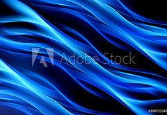 Fototapeta pltno 174 x 120, 100723342 - Art Abstract Blue Glow Wave Design Background