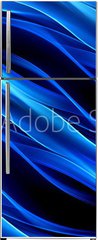 Samolepka na lednici fólie 80 x 200, 100723342 - Art Abstract Blue Glow Wave Design Background - Umění abstraktní modré záře vlny pozadí návrhu
