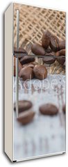 Samolepka na lednici flie 80 x 200, 100905478 - Coffee beans lying on the table 