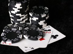 Samolepka flie 270 x 200  very bad start in poker, 270 x 200 cm