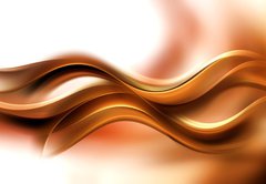 Fototapeta pltno 174 x 120, 102386676 - Abstract Gold Brown Wave Design Background