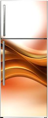 Samolepka na lednici flie 80 x 200, 102386676 - Abstract Gold Brown Wave Design Background