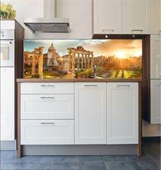 Fototapeta do kuchyn flie 180 x 60  Roman Forum. Ruins of Roman Forum in Rome, Italy during sunrise., 180 x 60 cm