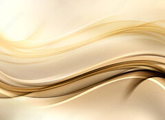 Fototapeta plátno 160 x 116, 103336447 - Abstract background with gold lines and waves. Composition of shadows and lights