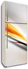 Samolepka na lednici flie 80 x 200, 103336485 - Abstract Sun Gold Wave Design Background