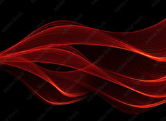 Samolepka flie 100 x 73, 103835138 - red glow energy wave. lighting effect abstract background with c - erven ziv energetick vlna. svteln efekt abstraktn pozad s c
