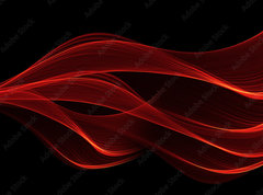 Samolepka flie 270 x 200, 103835138 - red glow energy wave. lighting effect abstract background with c