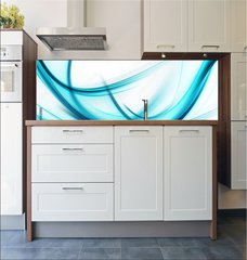 Fototapeta do kuchyn flie 180 x 60, 104192580 - Abstract Blue Wave Background Design