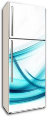 Samolepka na lednici flie 80 x 200, 104192580 - Abstract Blue Wave Background Design