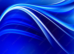 Samolepka flie 100 x 73, 104302255 - Blue Shines Neon Waves Design Background