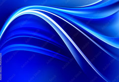 Fototapeta pltno 174 x 120, 104302255 - Blue Shines Neon Waves Design Background