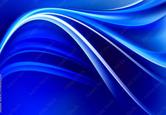 Fototapeta papr 184 x 128, 104302255 - Blue Shines Neon Waves Design Background