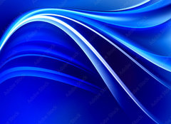 Fototapeta pltno 240 x 174, 104302255 - Blue Shines Neon Waves Design Background
