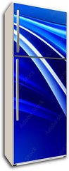 Samolepka na lednici flie 80 x 200, 104302255 - Blue Shines Neon Waves Design Background