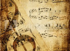 Samolepka flie 100 x 73, 10573828 - vintage musical background