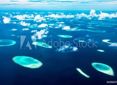 Samolepka flie 100 x 73, 105827632 - Maldives Indian Ocean - Maledivy Indick ocen