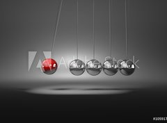 Fototapeta330 x 244  Metallic Balls Mechanism, 330 x 244 cm