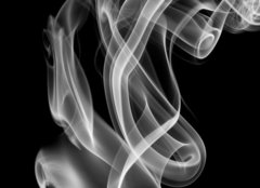 Fototapeta pltno 160 x 116, 107367983 - Smoke abstract, isolated on black background.