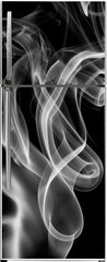 Samolepka na lednici flie 80 x 200  Smoke abstract, isolated on black background., 80 x 200 cm