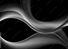 Fototapeta papr 160 x 116, 107540596 - Dark abstract monochrome smooth waves background