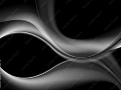 Fototapeta pltno 330 x 244, 107540596 - Dark abstract monochrome smooth waves background