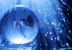 Samolepka flie 145 x 100, 10780575 - Earth   fiber optics