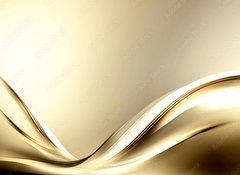 Samolepka flie 100 x 73, 109609788 - Fractal Abstract Gold Wave Design Background