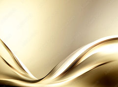 Fototapeta pltno 330 x 244, 109609788 - Fractal Abstract Gold Wave Design Background