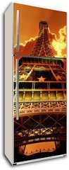 Samolepka na lednici flie 80 x 200  Eiffel tower on sunset, 80 x 200 cm