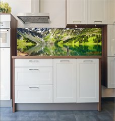 Fototapeta do kuchyn flie 180 x 60  Mountain lake, 180 x 60 cm