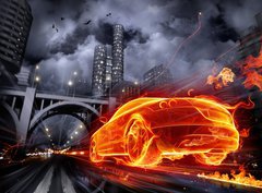 Fototapeta pltno 330 x 244, 11301793 - Fire car