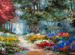 Fototapeta pltno 330 x 244, 113563503 - Oil painting landscape