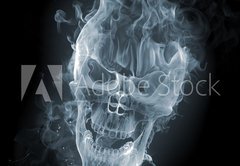 Fototapeta174 x 120  Skull  smoke, 174 x 120 cm